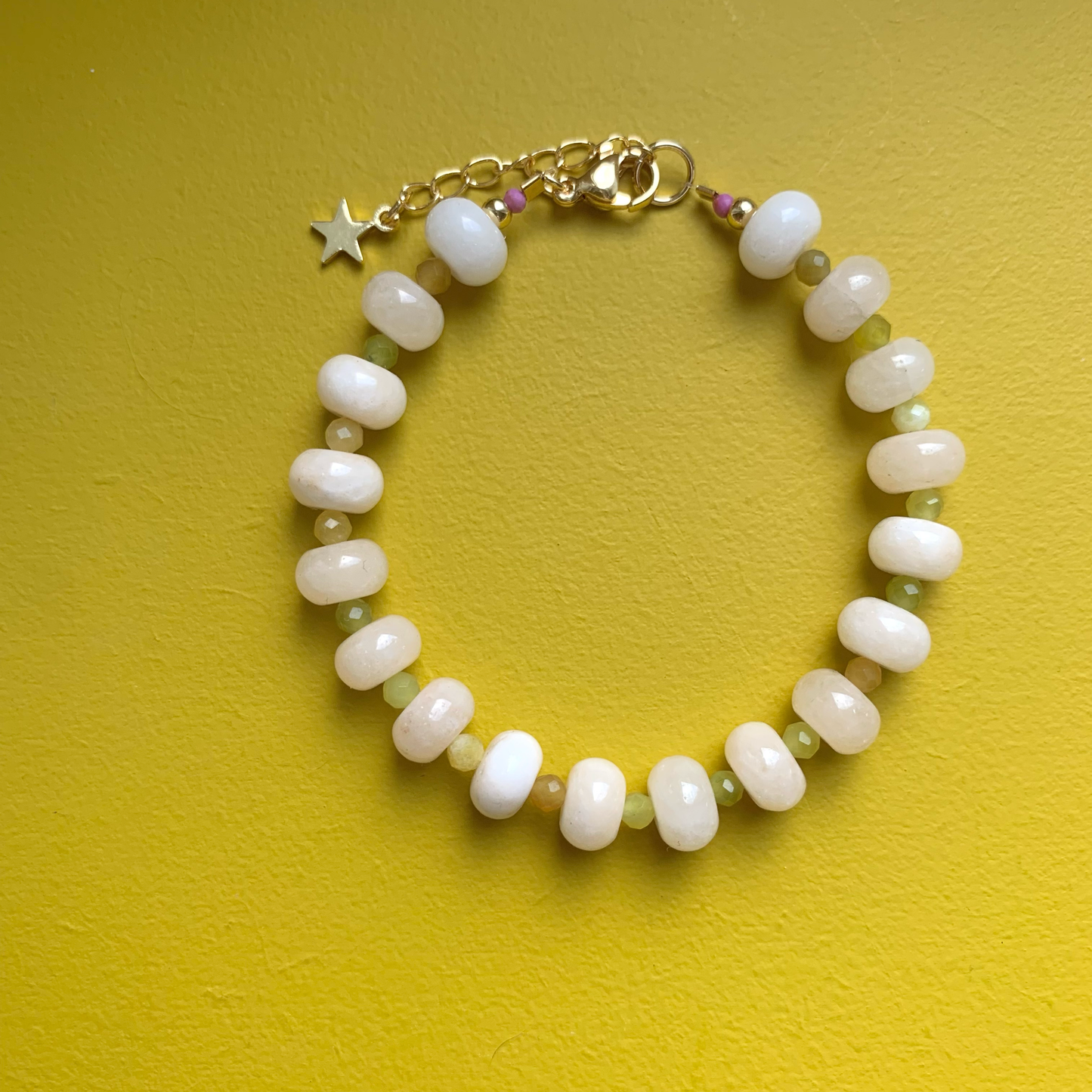 Olympe Armband - Ecru/Olive
