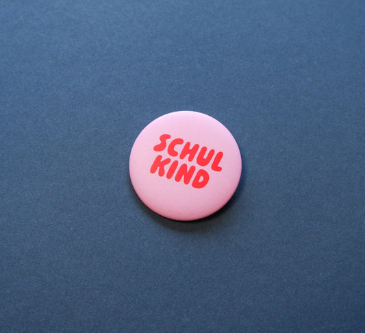 Button "Schulkind rosa"