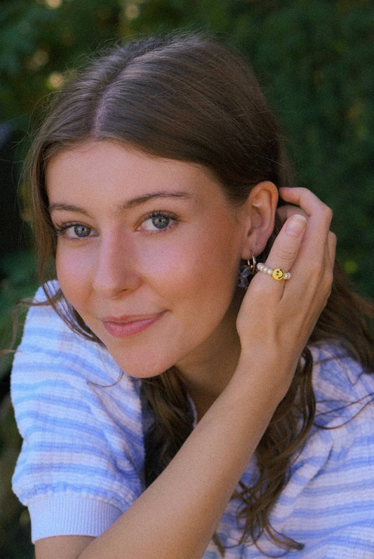 BLING tings - Happy pearly ring