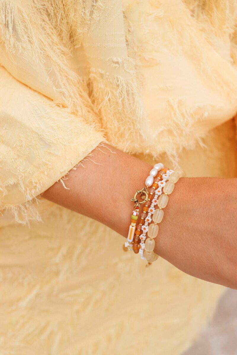 Baby-Gänseblümchen-Armband Gold