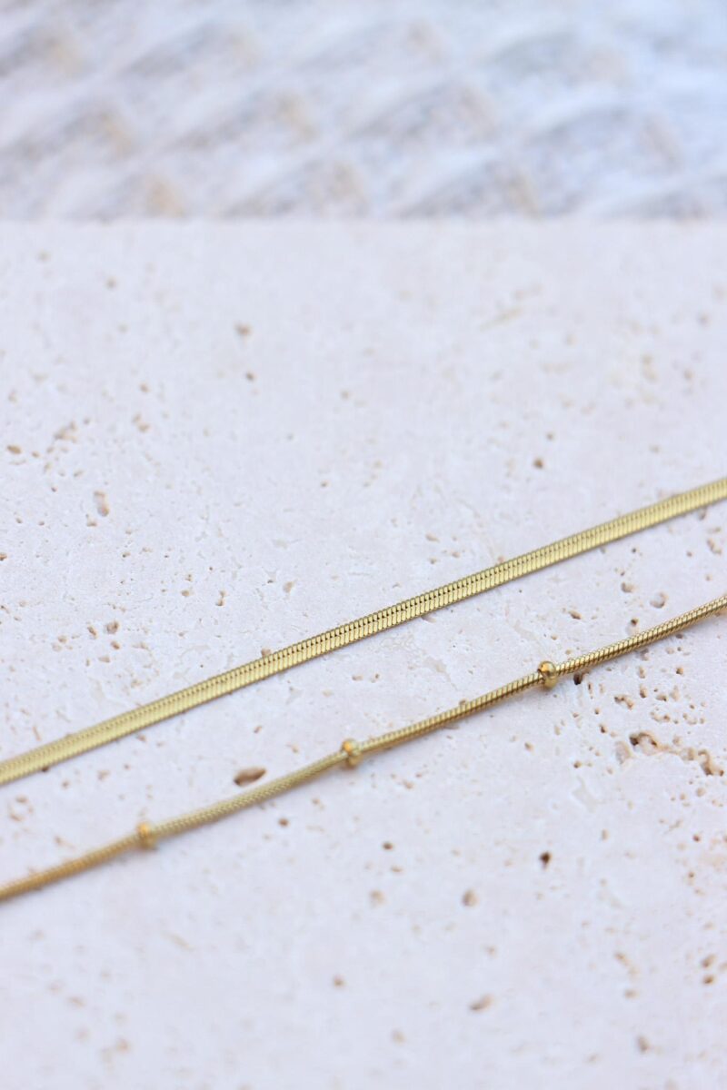 Goldenes Armband im Schlangendesign (fein)