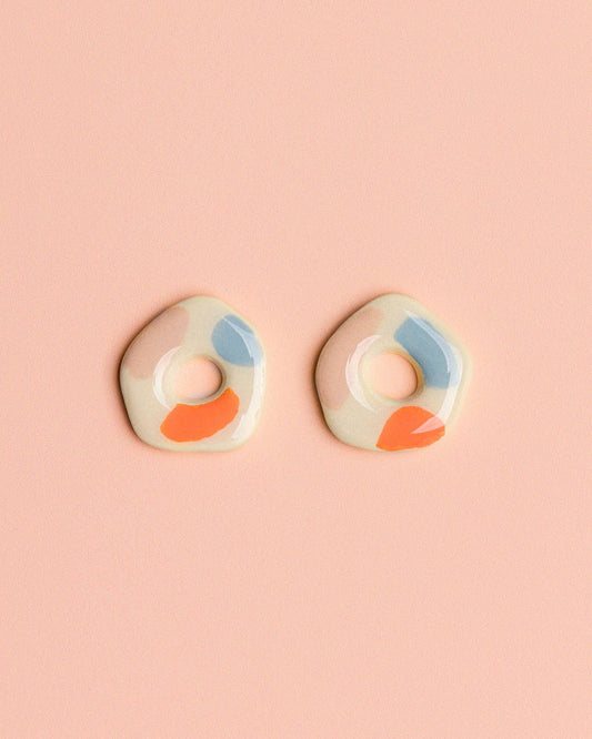Terrazzo-Donut-Ohrringe