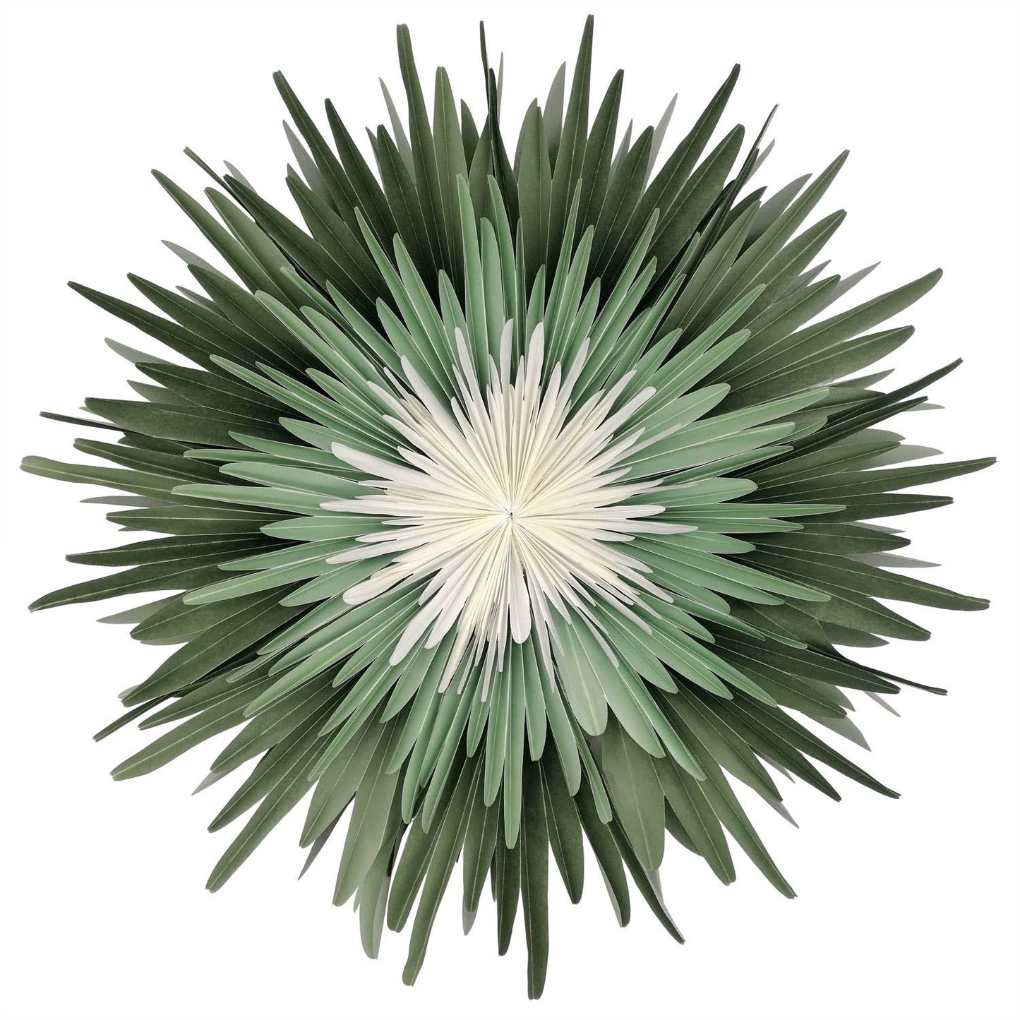 Stella-Dalia, Pergamentpapier grün-mint-weiß 40 cm