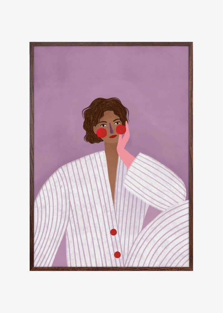 Die Frau mit dem rosa Handschuh Bild