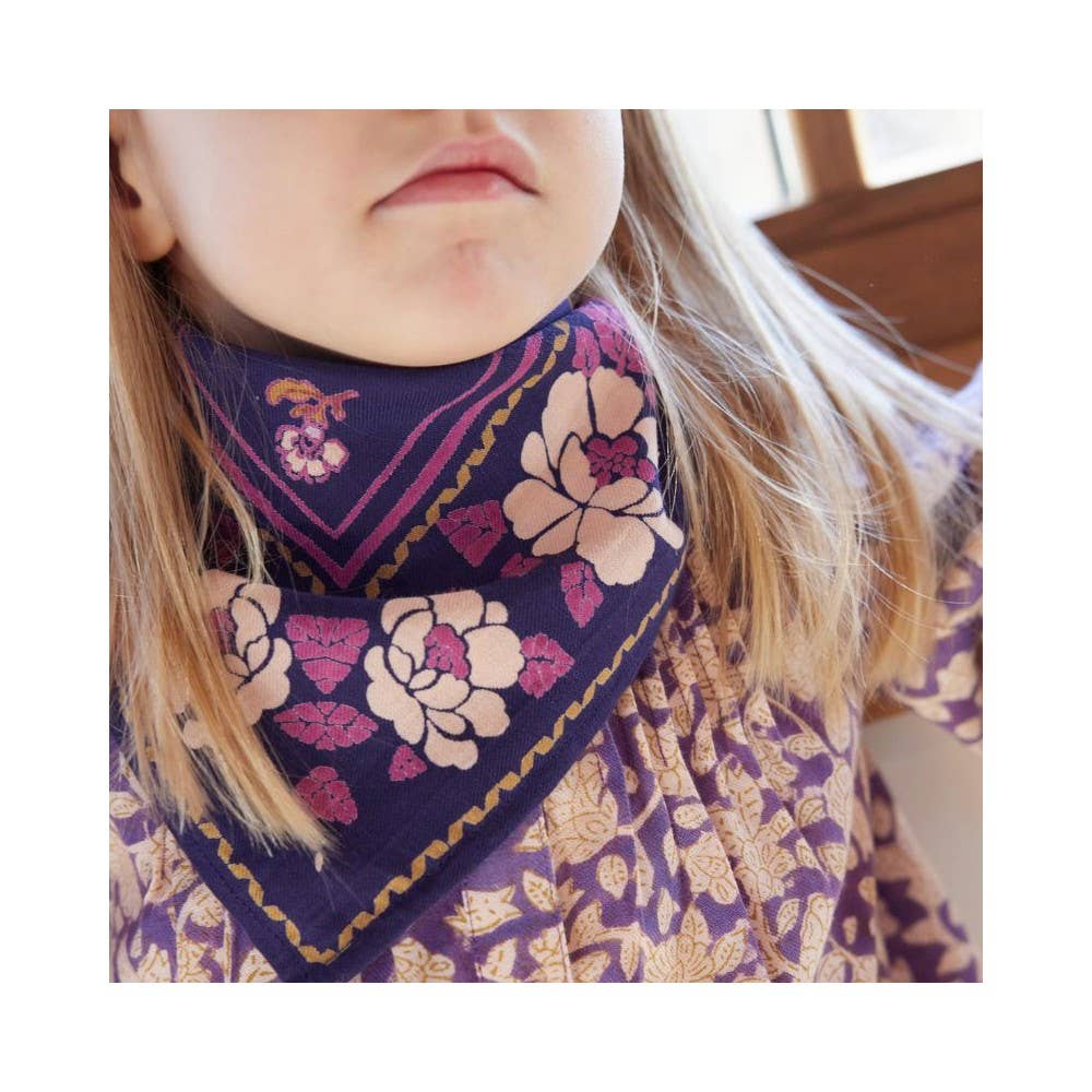 Indisches Kindertuch - Indigo-Violett Kids