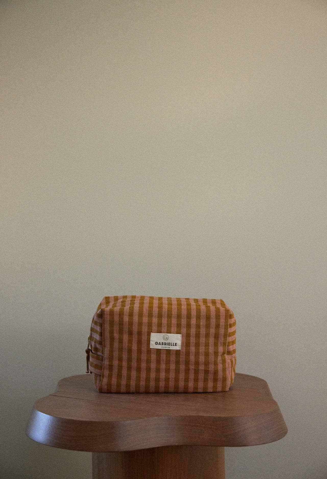 Kulturbeutel aus Vichy-Ton-Baumwolle