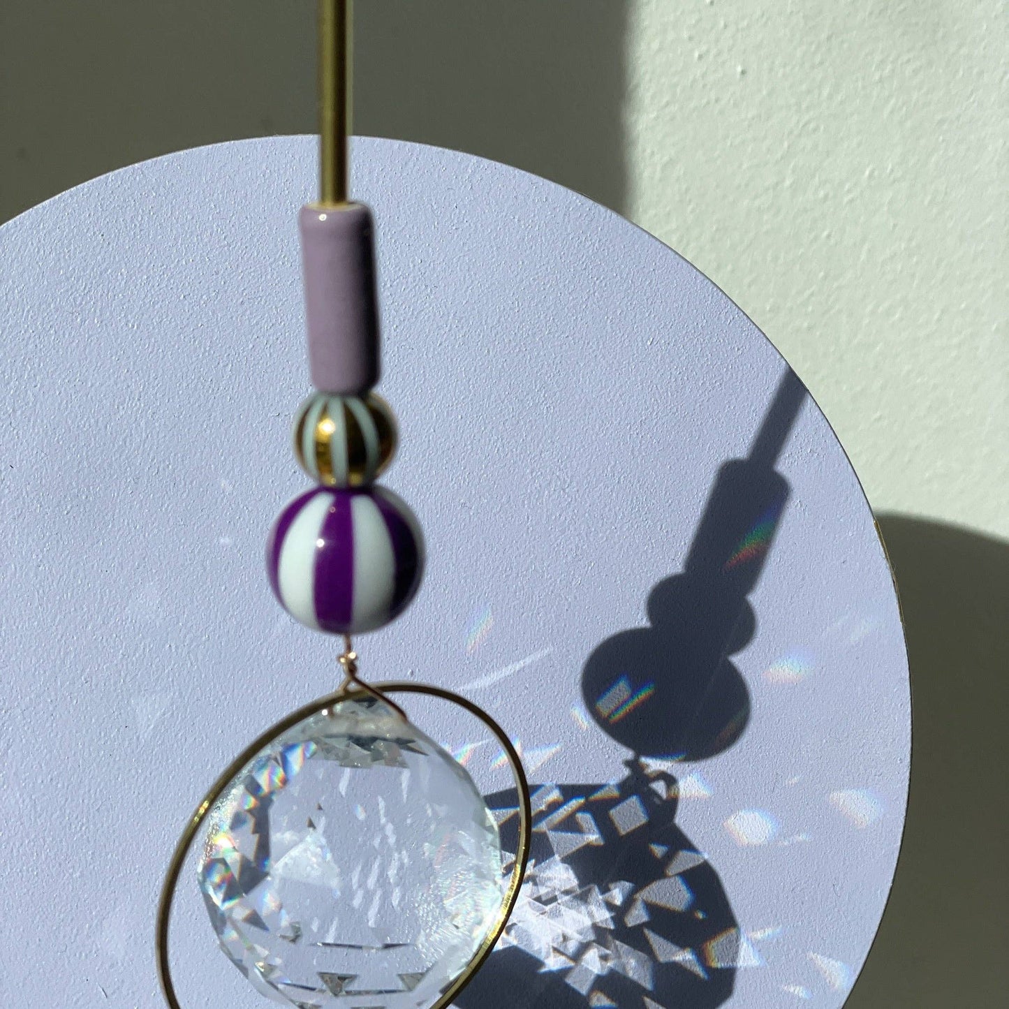 Suncatcher Zirkus Lila / Lichtfänger / Fensterkristall  / Prisma