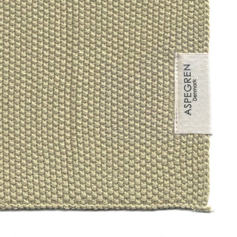 Geschirrtücher aus Bio-Baumwolle – Set mit 2 gestrickten Tüchern – Farbe Pampas