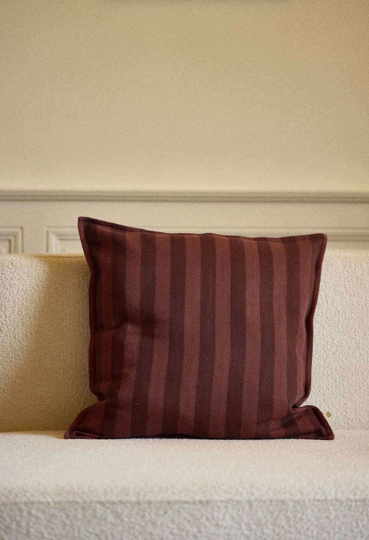 Kissenhülle 50 × 50 cm St.-Honnoré-Streifen mit Füllung