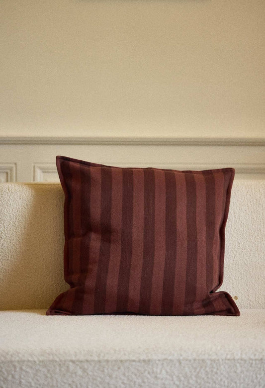 Kissenhülle 50 × 50 cm St.-Honnoré-Streifen mit Füllung