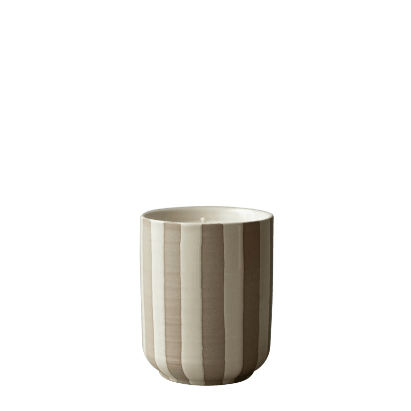 Burn - Streifen Creme - Kerze