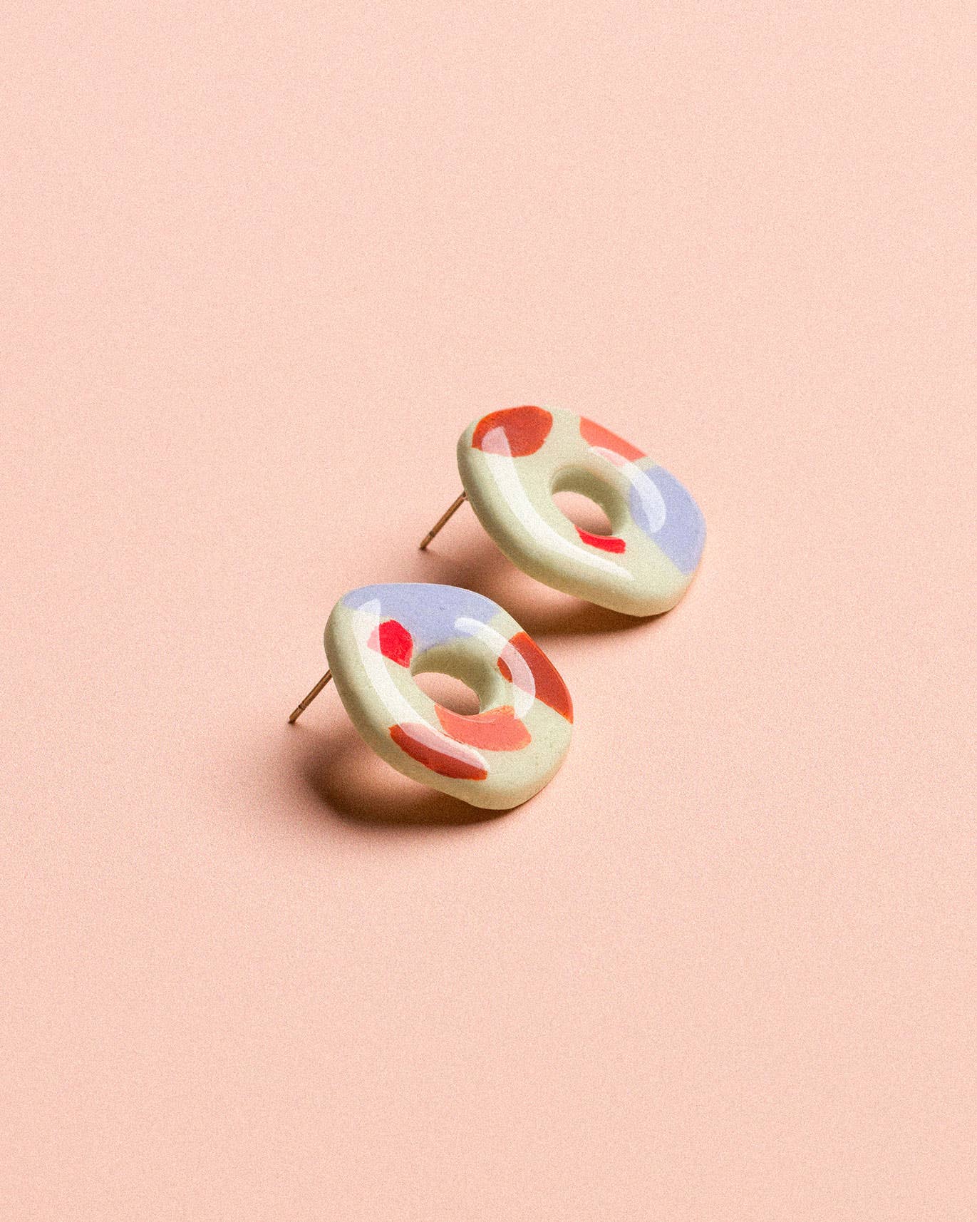 Terrazzo-Donut-Ohrringe