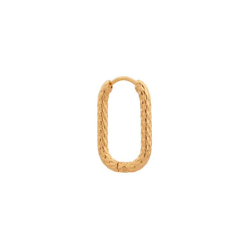 Dottie ovale Creolen Gold