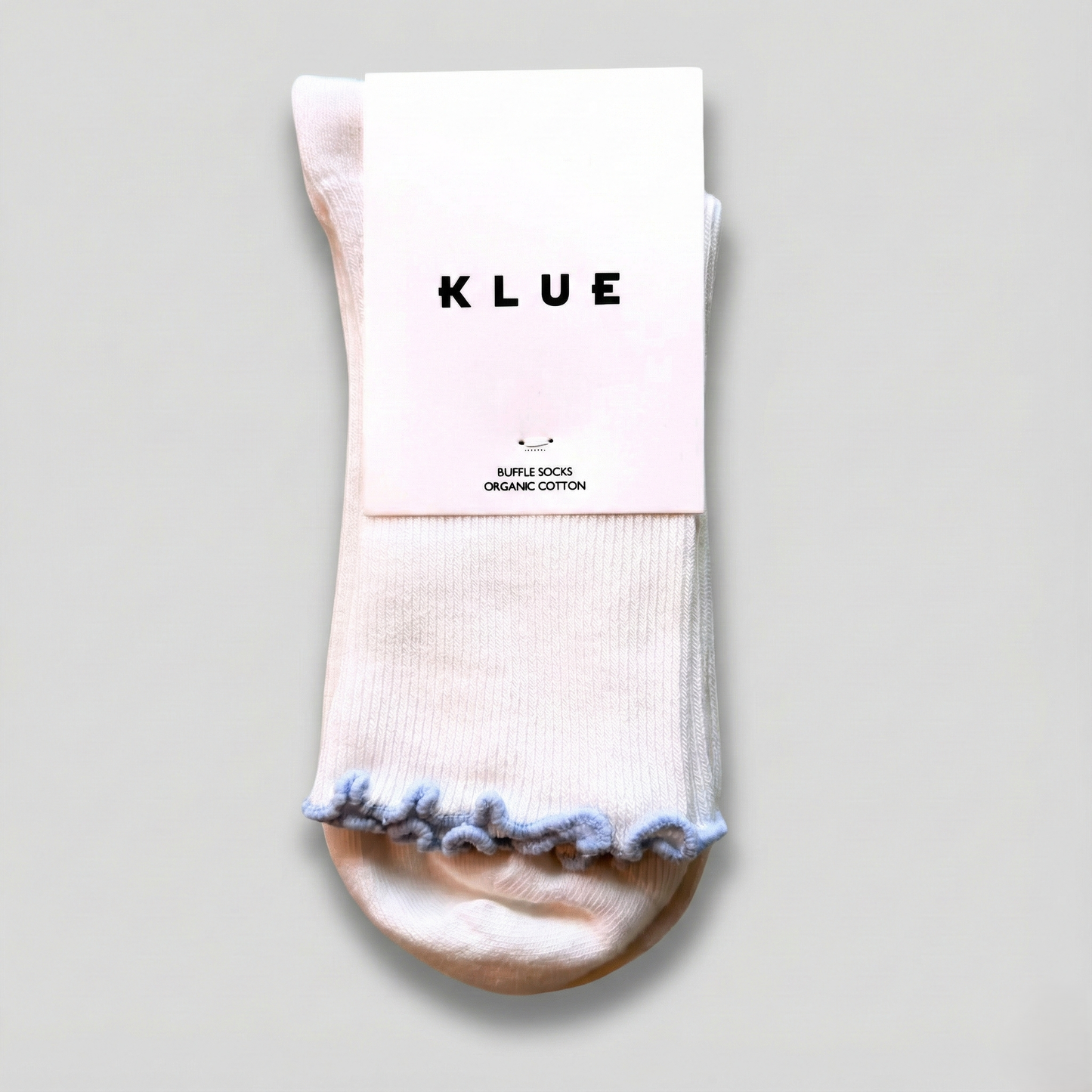 KLUE Bio-Baumwollsocken mit Rüschen | Himmelblau