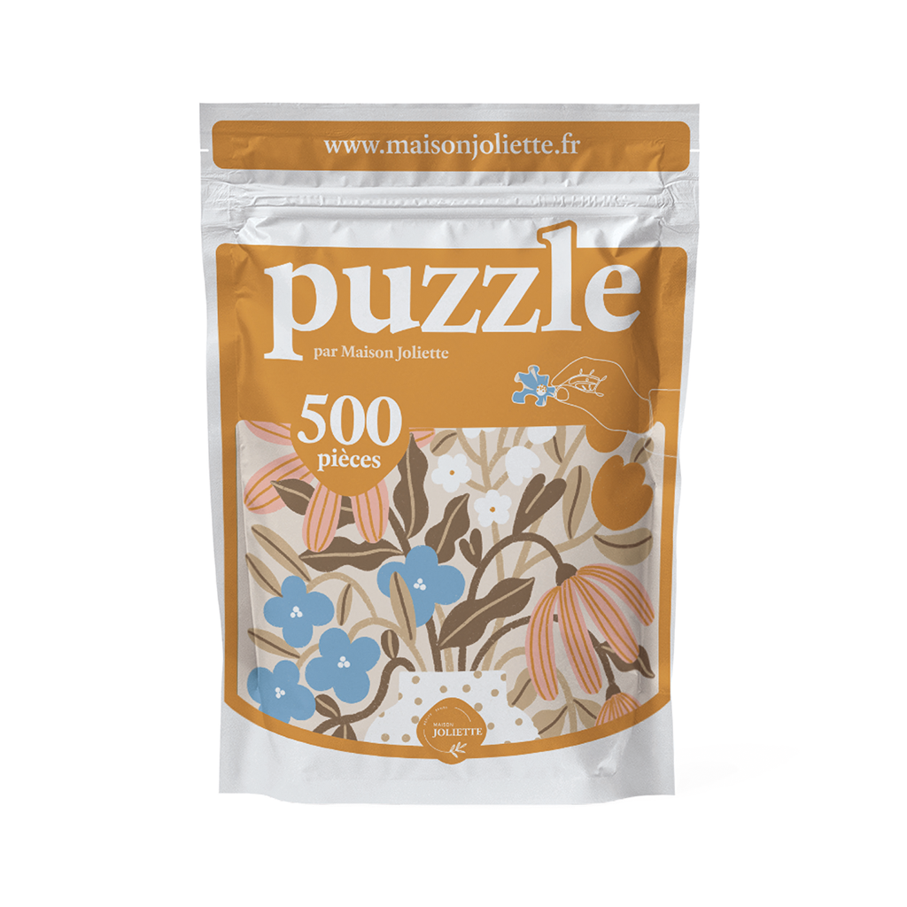 Myosotis- & Kapuzinerkresse-Puzzle mit 500 Teilen