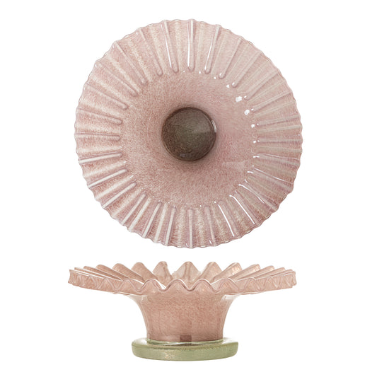 Garnet Schale, Rose, Glas
