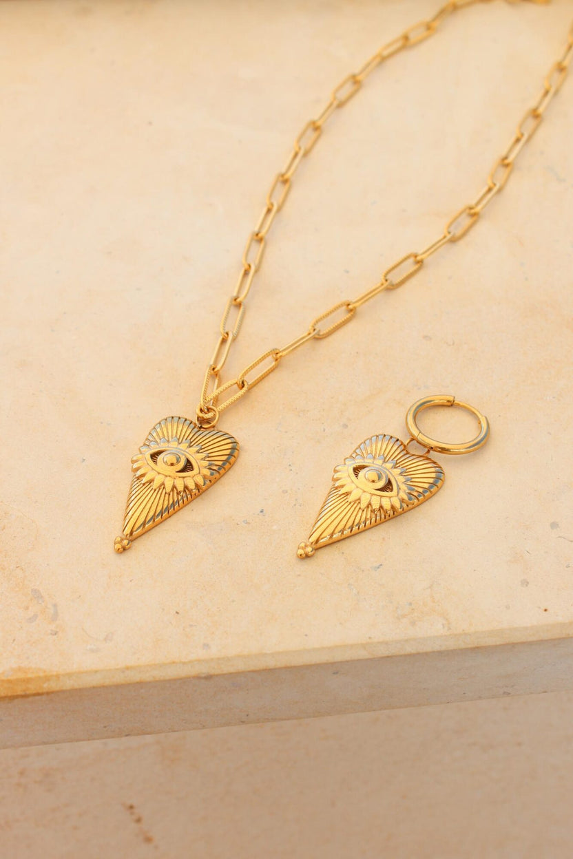 Halskette „Auge der Liebe“ in Gold