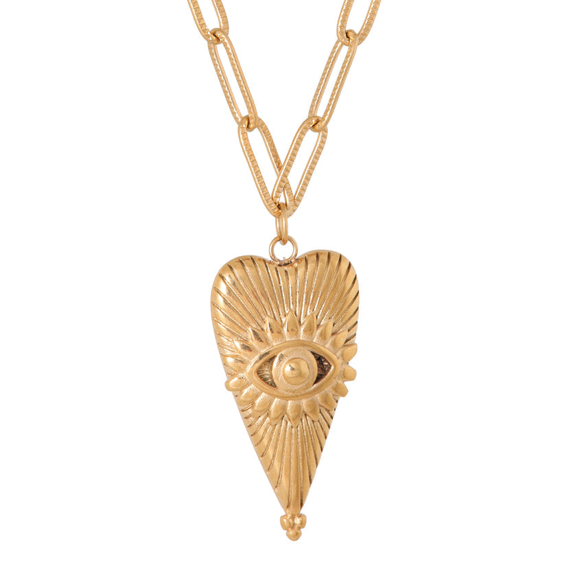 Halskette „Auge der Liebe“ in Gold
