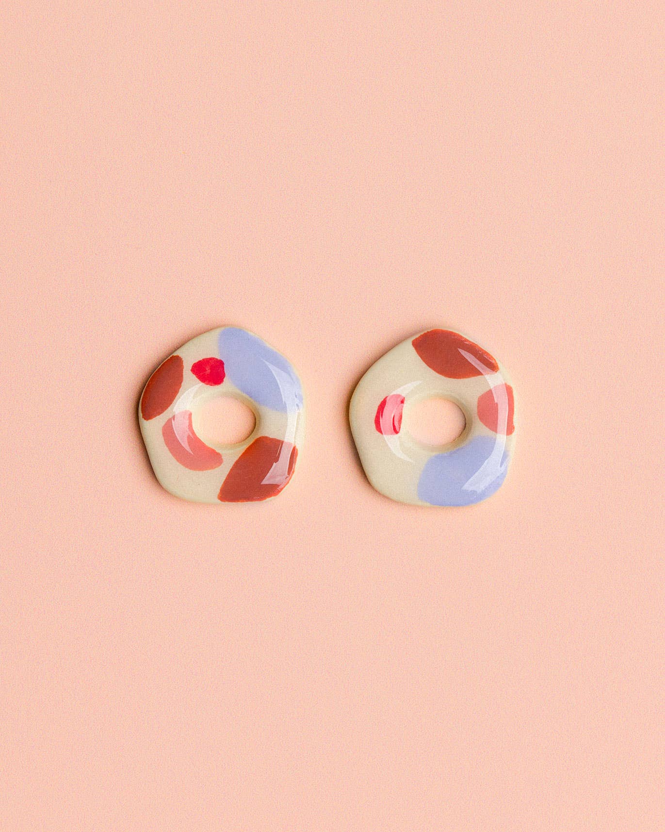 Terrazzo-Donut-Ohrringe