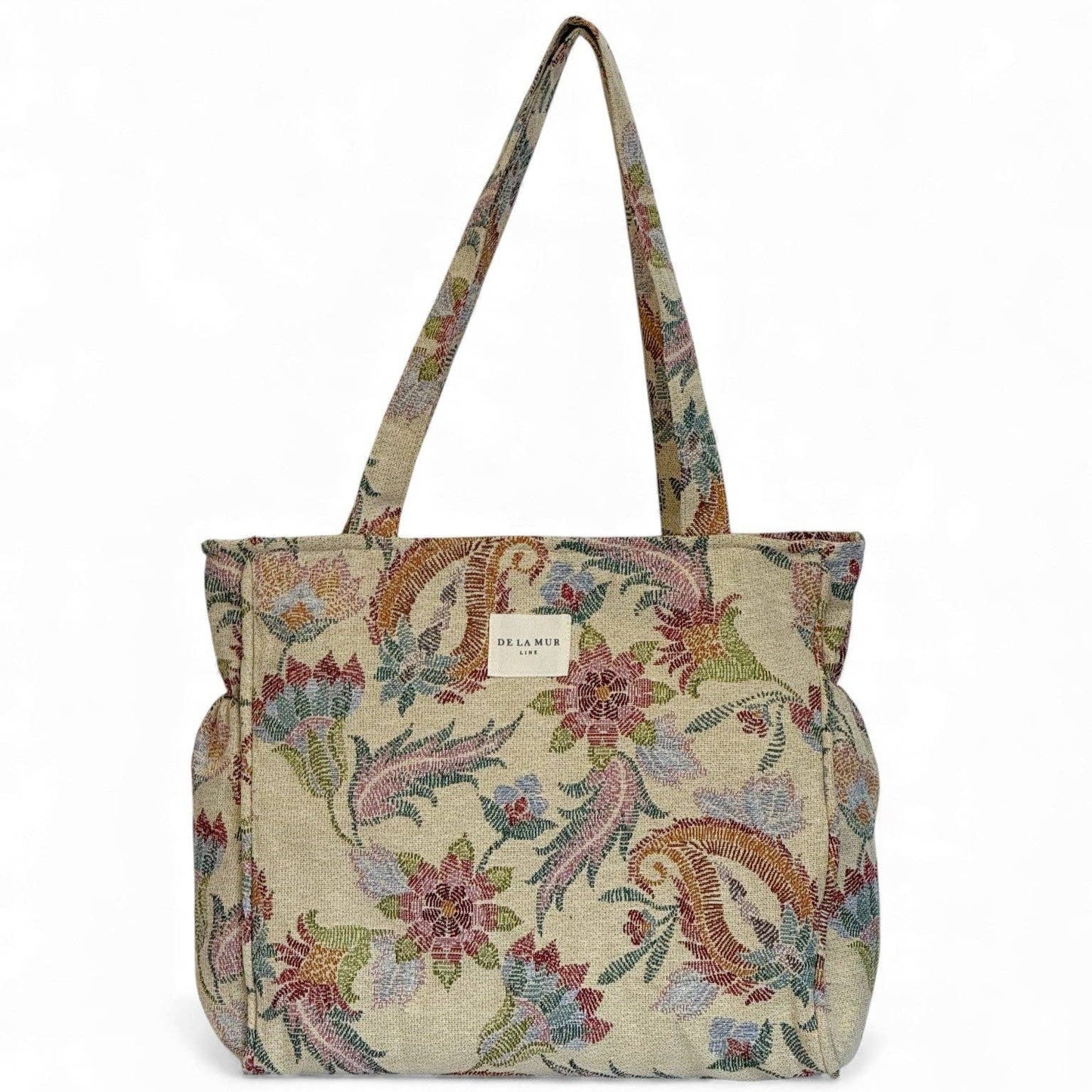 Rechteckige Shopper mit Reißverschluss Color