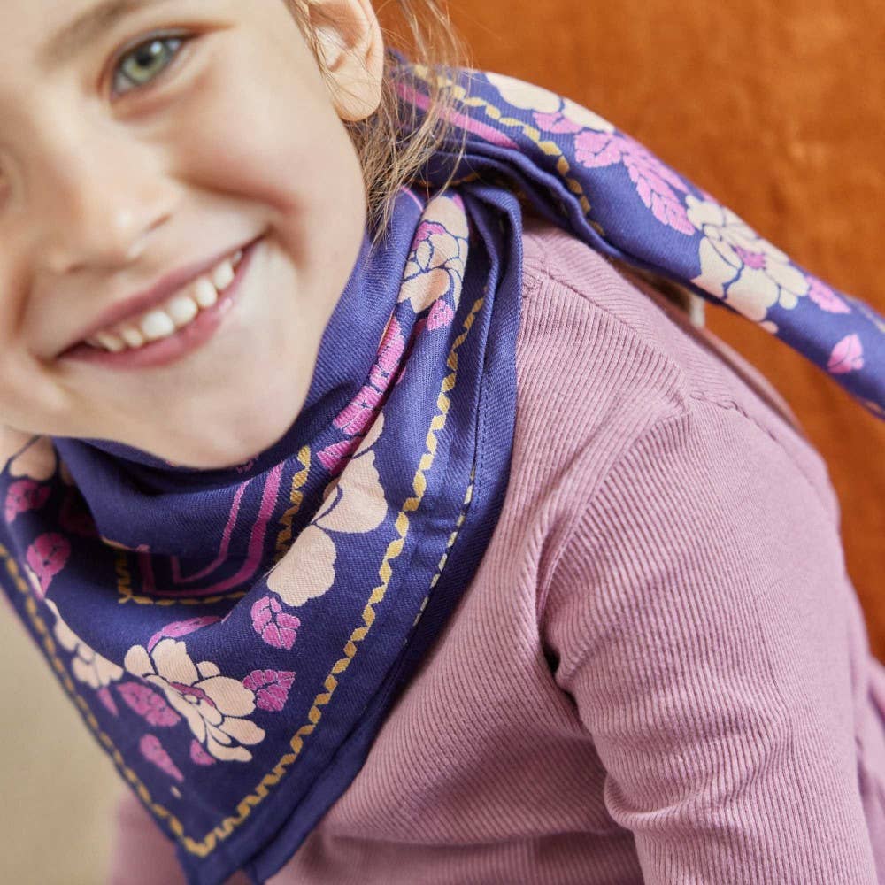 Indisches Kindertuch - Indigo-Violett Kids