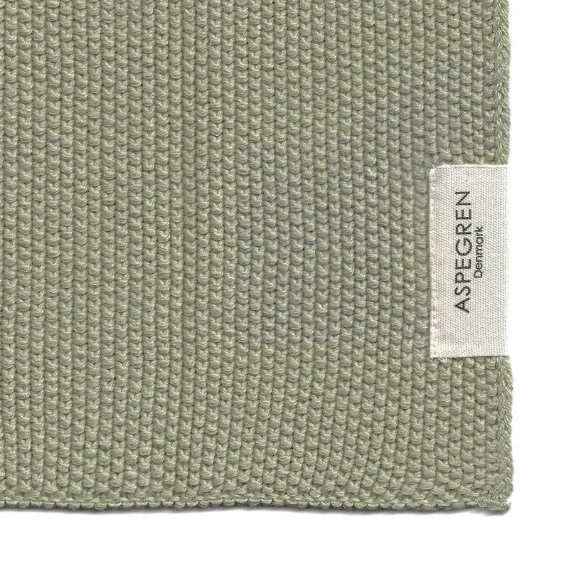 Geschirrtücher aus Bio-Baumwolle – Set mit 2 gestrickten Tüchern – Farbe Pampas