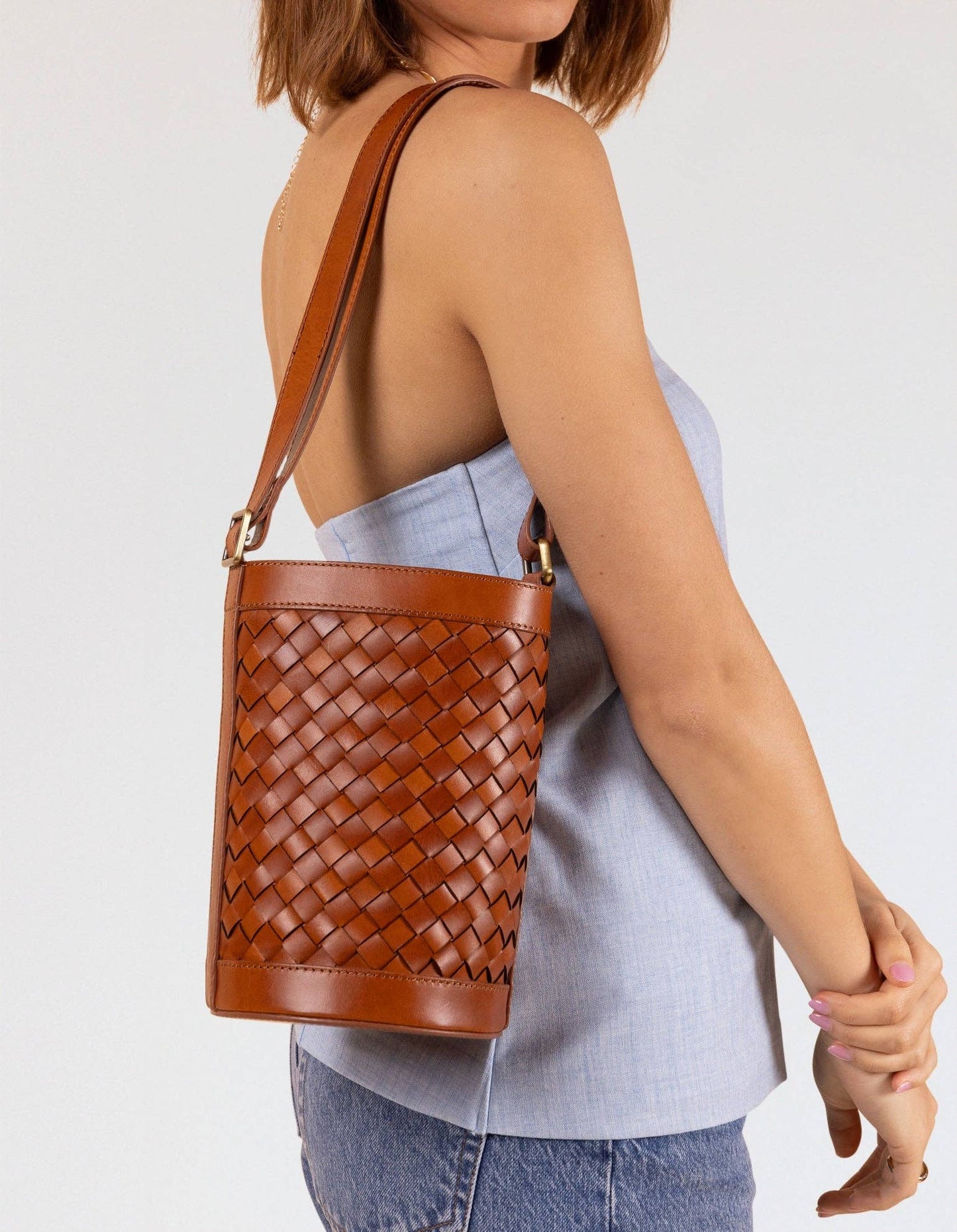 Zola - Cognac Geflochtenes Klassisches Leder