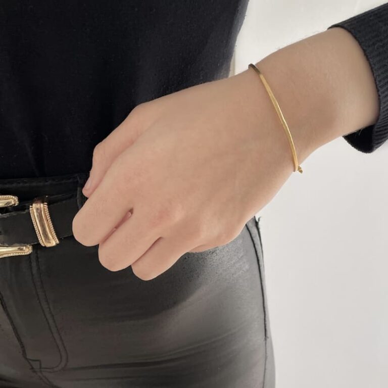 Kam-Armband mit Farbe Vergoldetes Sterlingsilber