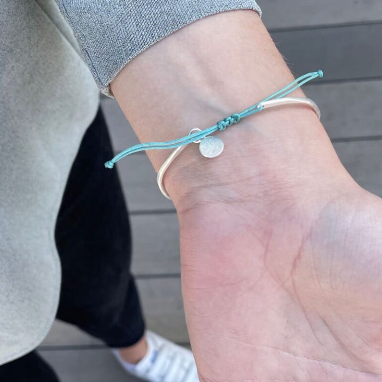 Kam-Armband mit Farbe Silber