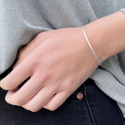 Kam-Armband mit Farbe Silber