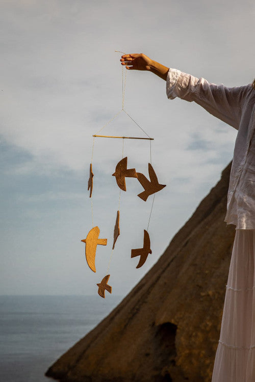 MOBILE BIRDY aus Filzstich
