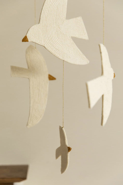 MOBILE BIRDY aus Filzstich