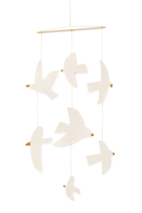 MOBILE BIRDY aus Filzstich
