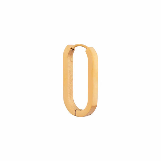 Ovaler Ohrring aus Gold 1 Stk.