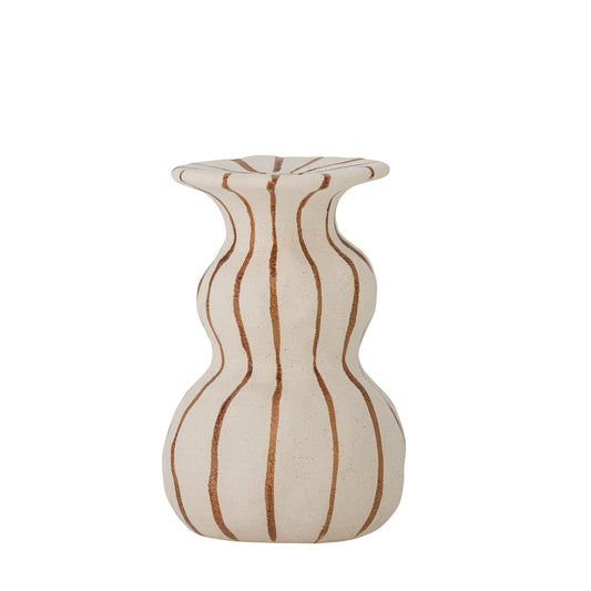 Byron Kerzenhalter, Braun, Steingut